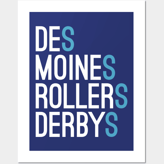 DMRD Superfluous S (White/Teal) Wall Art by DesMoinesRD